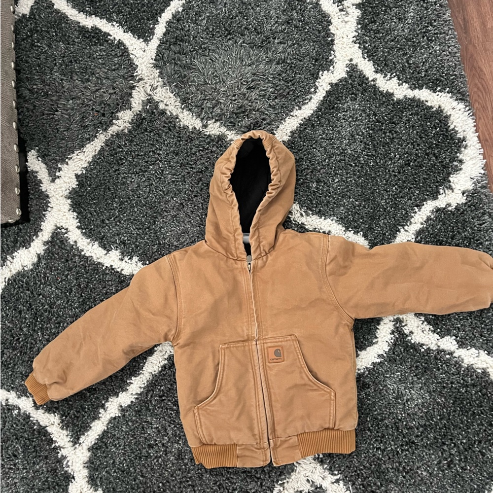 Carhartt Brown Hooded Kids Jacket